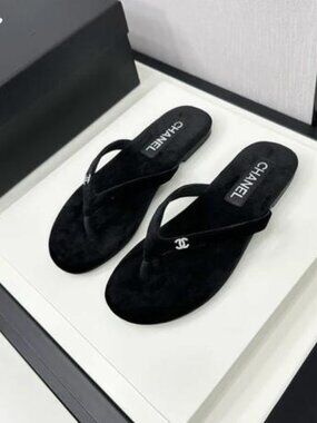 Chanel Flat Flip Flops Size 38 - With Original Box